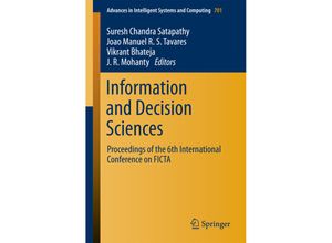 9789811075629 - Information and Decision Sciences Kartoniert (TB)