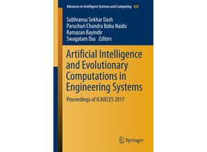 9789811078675 - Artificial Intelligence and Evolutionary Computations in Engineering Systems Kartoniert (TB)