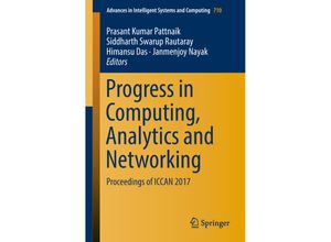 9789811078705 - Progress in Computing Analytics and Networking Kartoniert (TB)