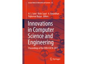 9789811082009 - Innovations in Computer Science and Engineering Kartoniert (TB)