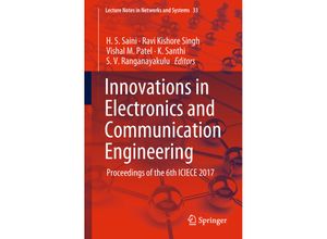 9789811082030 - Innovations in Electronics and Communication Engineering Kartoniert (TB)