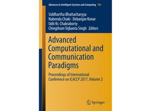 9789811082368 - Advanced Computational and Communication Paradigms Kartoniert (TB)