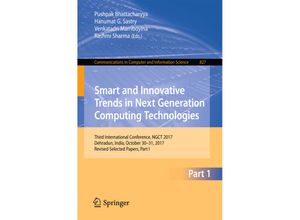 9789811086564 - Smart and Innovative Trends in Next Generation Computing Technologies Kartoniert (TB)