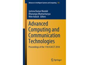 9789811306792 - Advanced Computing and Communication Technologies Kartoniert (TB)