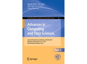 9789811318092 - Advances in Computing and Data Sciences Kartoniert (TB)