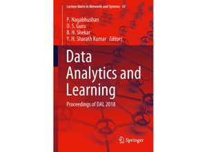 9789811325137 - Data Analytics and Learning Kartoniert (TB)