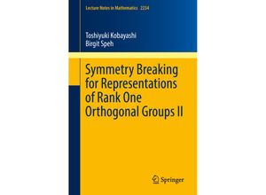 9789811329005 - Symmetry Breaking for Representations of Rank One Orthogonal Groups II - Toshiyuki Kobayashi Birgit Speh Kartoniert (TB)