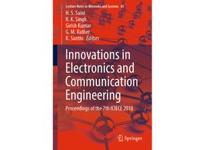 9789811337642 - Innovations in Electronics and Communication Engineering Kartoniert (TB)