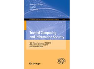 9789811359125 - Trusted Computing and Information Security Kartoniert (TB)