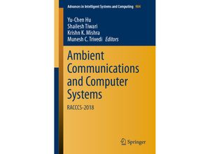 9789811359330 - Ambient Communications and Computer Systems Kartoniert (TB)