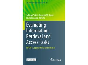 9789811555565 - Evaluating Information Retrieval and Access Tasks Kartoniert (TB)