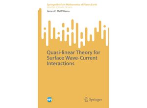 9789811928758 - Mathematics of Planet Earth   Quasi-linear Theory for Surface Wave-Current Interactions - James C McWilliams Kartoniert (TB)