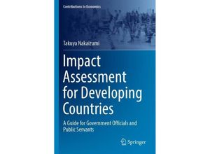 9789811955228 - Impact Assessment for Developing Countries - Takuya Nakaizumi Kartoniert (TB)