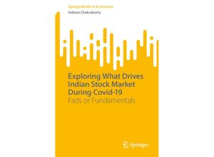 9789811980008 - SpringerBriefs in Economics   Exploring What Drives Indian Stock Market During Covid-19 - Indrani Chakraborty Kartoniert (TB)