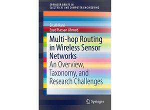 9789812877291 - SpringerBriefs in Electrical and Computer Engineering   Multi-hop Routing in Wireless Sensor Networks - Shalli Rani Syed Hassan Ahmed Kartoniert (TB)