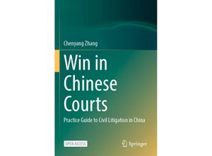 9789819933440 - Win in Chinese Courts - Chenyang Zhang Kartoniert (TB)