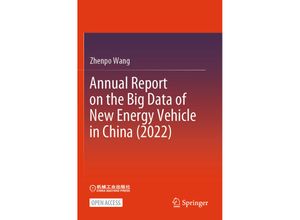 9789819964130 - Annual Report on the Big Data of New Energy Vehicle in China (2022) - Zhenpo Wang Kartoniert (TB)