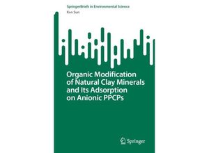 9789819964338 - SpringerBriefs in Environmental Science   Organic Modification of Natural Clay Minerals and Its Adsorption on Anionic PPCPs - Ken Sun Kartoniert (TB)