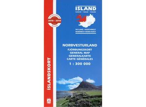 9789979338246 - Island Nordwest 1  300 000 Karte (im Sinne von Landkarte)