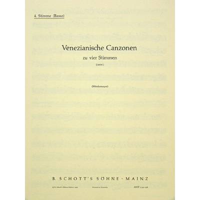 9790001003933 - Venezianische Canzonen