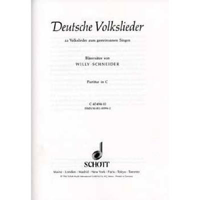 9790001009942 - Deutsche Volkslieder