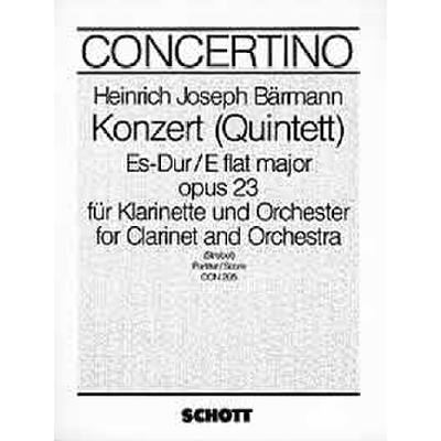 9790001024969 - Konzert (Quintett) Es-Dur op 23