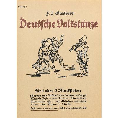 9790001037112 - Deutsche Volkstänze 1