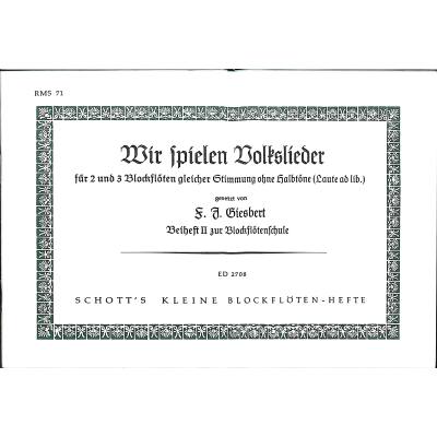 9790001039338 - Wir spielen Volkslieder