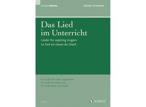 9790001040266 - Schott Vocal   Lied im Unterricht Hohe Stimme Kartoniert (TB)