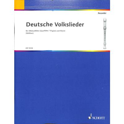 9790001059442 - Das Volkslied auf der Blockflöte