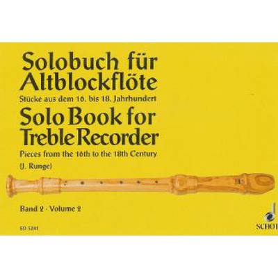 9790001059565 - Solobuch für Altblockflöte 2