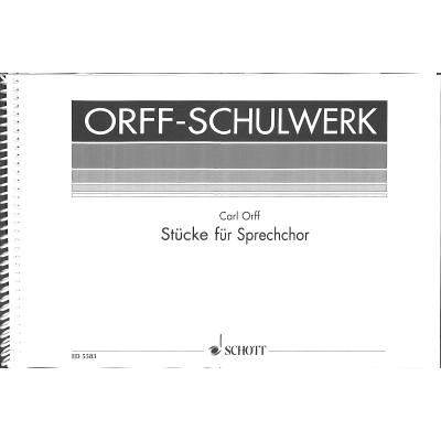 9790001062435 - Stücke für Sprechchor