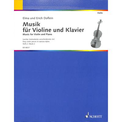 9790001064620 - Musik für Violine + Klavier 2 | Leichte Violinstücke verschiedener Art