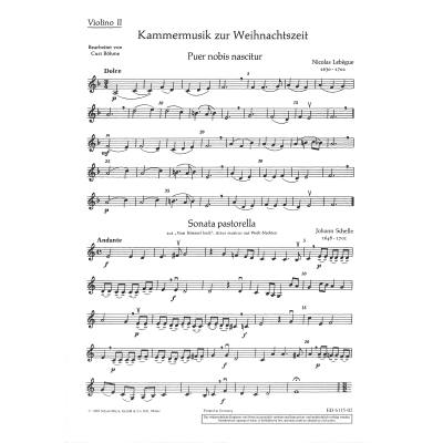 9790001065498 - Kammermusik zur Weihnachtszeit