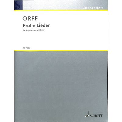 9790001073875 - Frühe Lieder