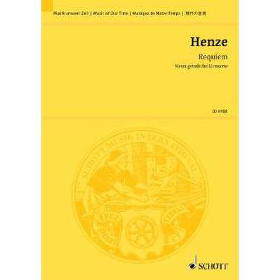 9790001083911 - Requiem - 9 geistliche Konzerte