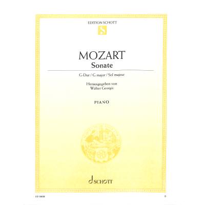 9790001086073 - Sonate 5 G-Dur KV 283 (189h)