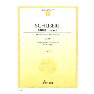 9790001086370 - Militärmarsch D-Dur op 51 1 (D 733)