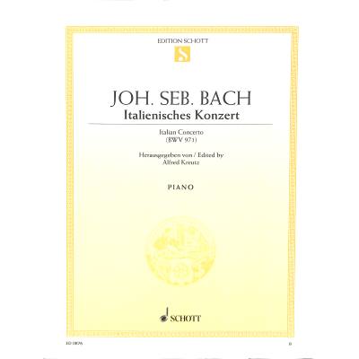 9790001086561 - Italienisches Konzert F-Dur BWV 971