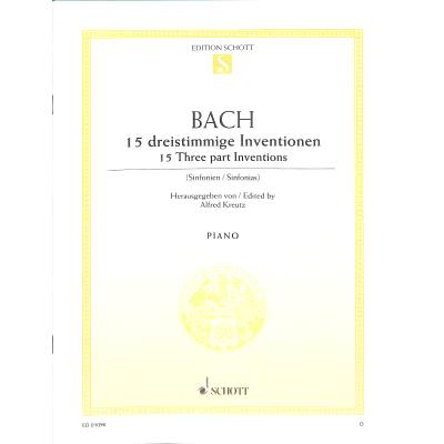 9790001086820 - 15 dreistimmige Inventionen (Sinfonien) BWV 787-801