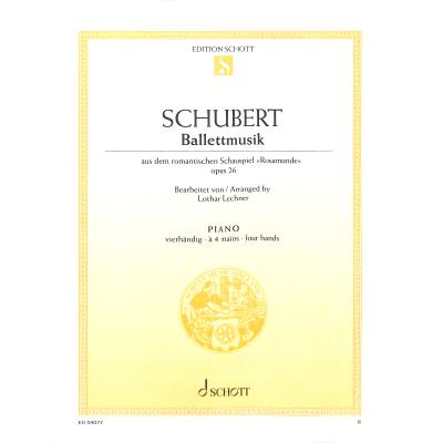 9790001088534 - Ballettmusik 2 G-Dur (Rosamunde) (D 797 2)