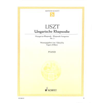 9790001089104 - Ungarische Rhapsodie 2 cis-moll