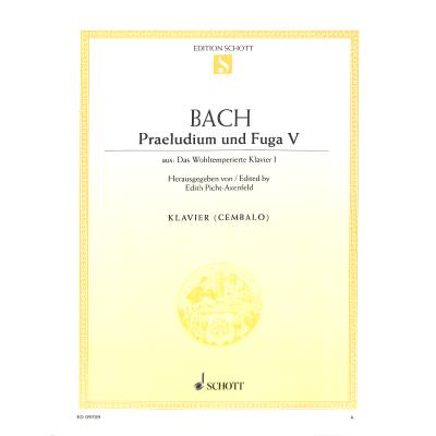 9790001092203 - Präludium 5 + Fuge 5 D-Dur BWV 850