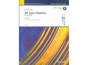 9790001101905 - 20 Jazz-Duette 2 Trompeten SpielpartiturVol1 - Wolf Escher Geheftet