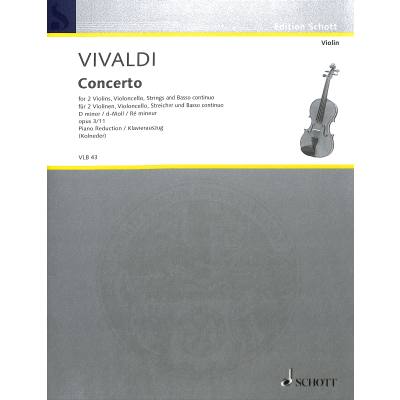 9790001102827 - Concerto grosso d-moll op 3 11 RV 565 F 4 11 T 416