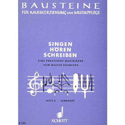 9790001104784 - Singen hören schreiben 2 - Lehrheft