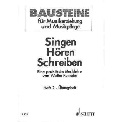 9790001104791 - Singen hören schreiben 2 - Übungsheft