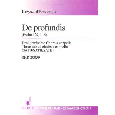 9790001121590 - De profundis (Psalm 129 1-5)