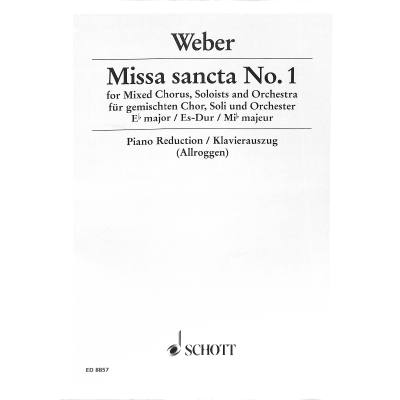 9790001123570 - Missa sancta 1 Es-Dur WEV A 2