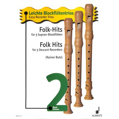 9790001126830 - Folk Hits - leichte Blockflötentrios 2